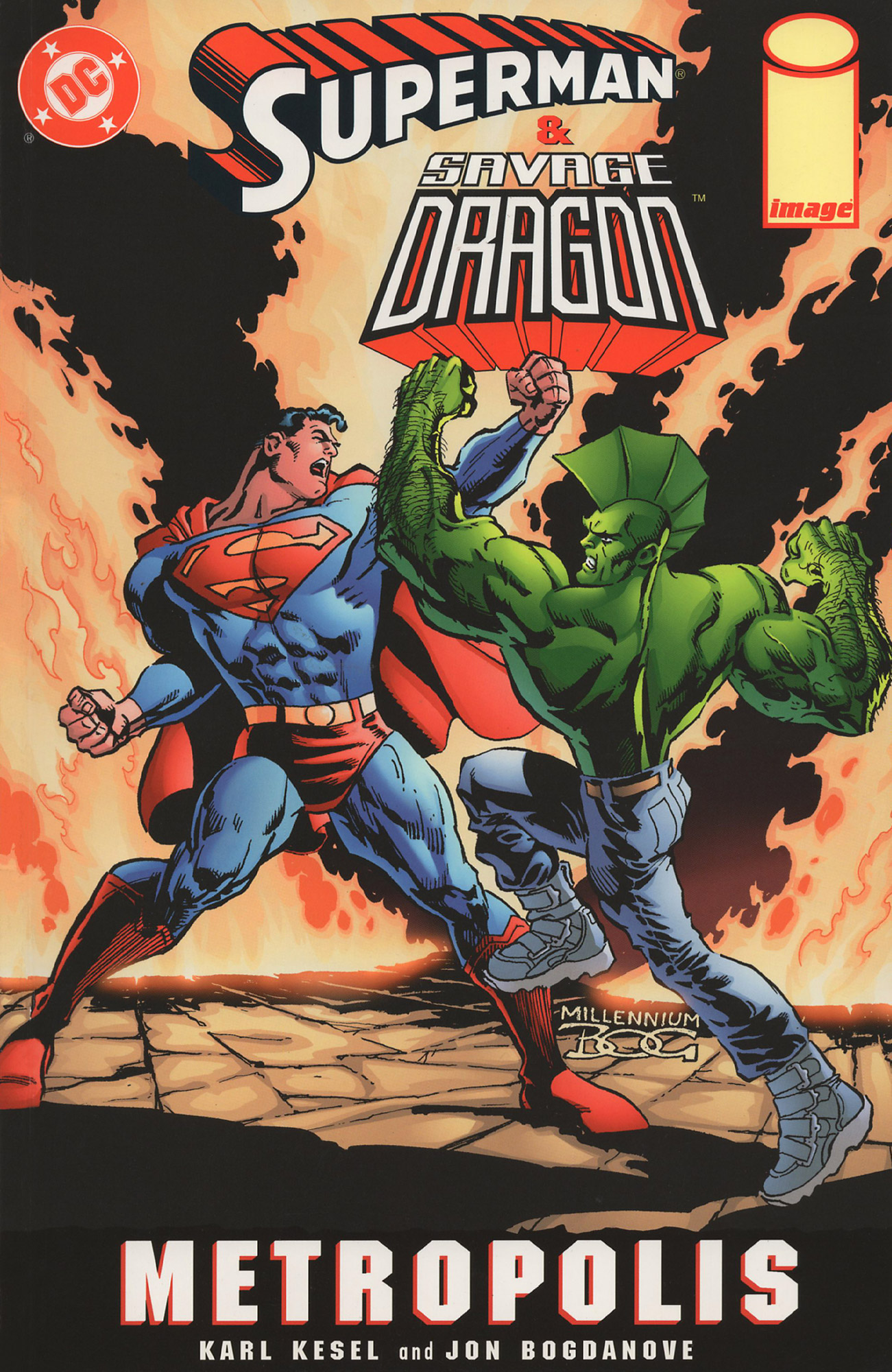 Cover Superman Savage Dragon Metropolis